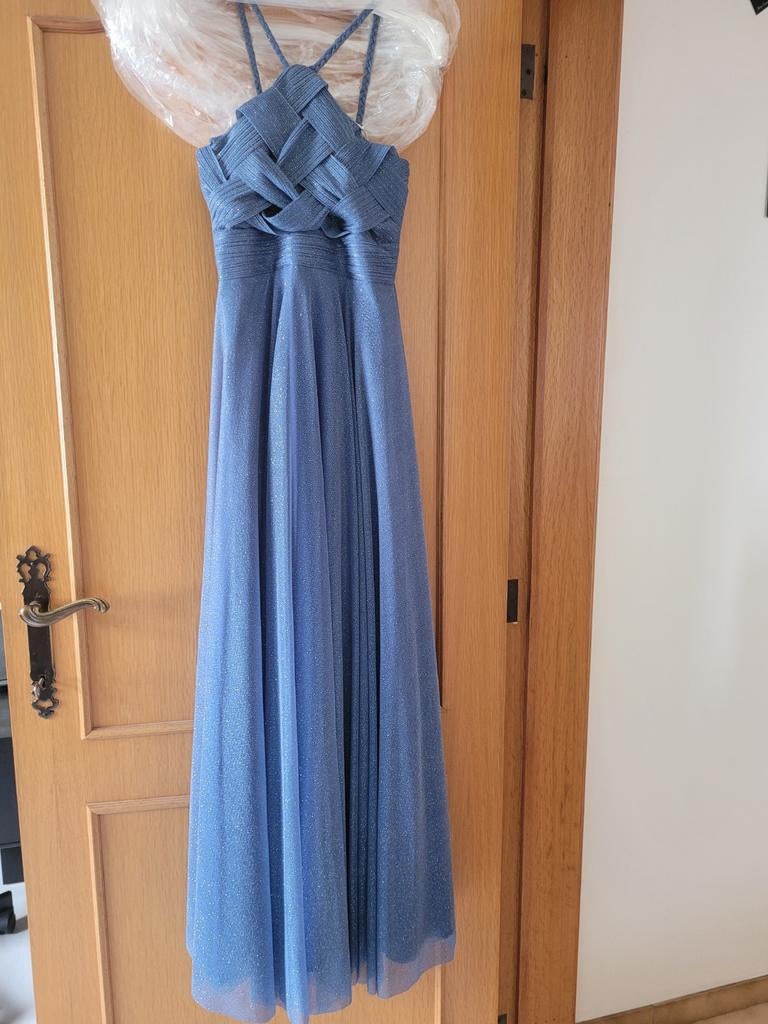 Bleu paillette légère,  taille s , emel cérémonie ,neuf, Kleding | Dames, Gelegenheidskleding, Ophalen, Blauw