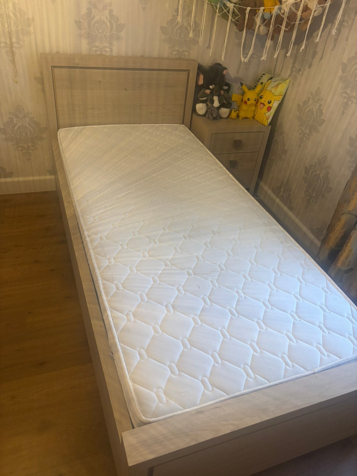 Kinderslaapkamer, Huis en Inrichting, Slaapkamer | Bedden, Ophalen, Gebruikt, Eenpersoons, Hout