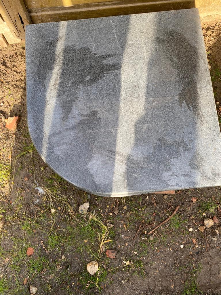 Parasolvoeten graniet, Tuin en Terras, Ophalen, Parasolvoet