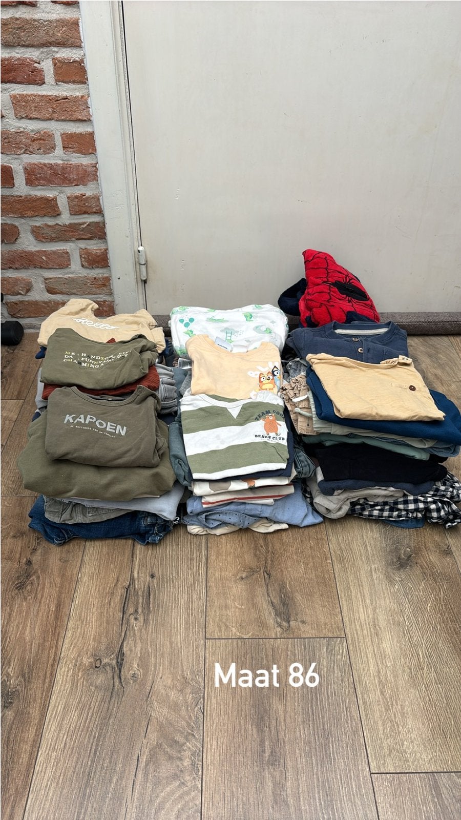 Stapel kleren voor jongens maat 86, Ophalen, Gebruikt