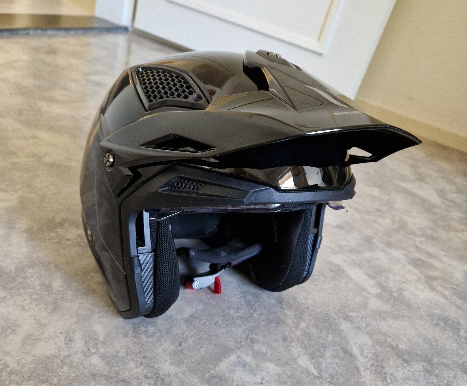 Mt motor/trail/bromfiets helm, Motoren, Dames, S, Tweedehands, Overige typen