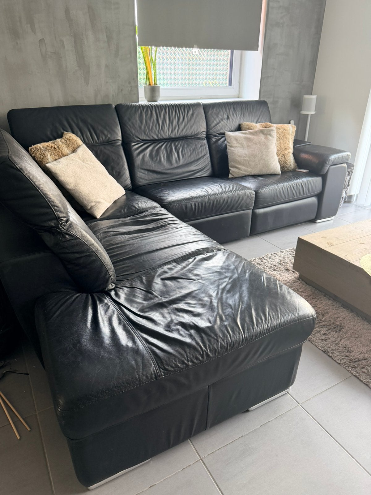 Reeds gereserveerd!!! Gratis lederen hoeksalon, Ophalen, Gebruikt, Leer, Modern