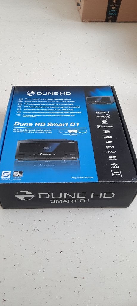 Dune HD Smart D1 complet avec boîte, Enlèvement ou Envoi, Utilisé, HDMI, Sans disque dur