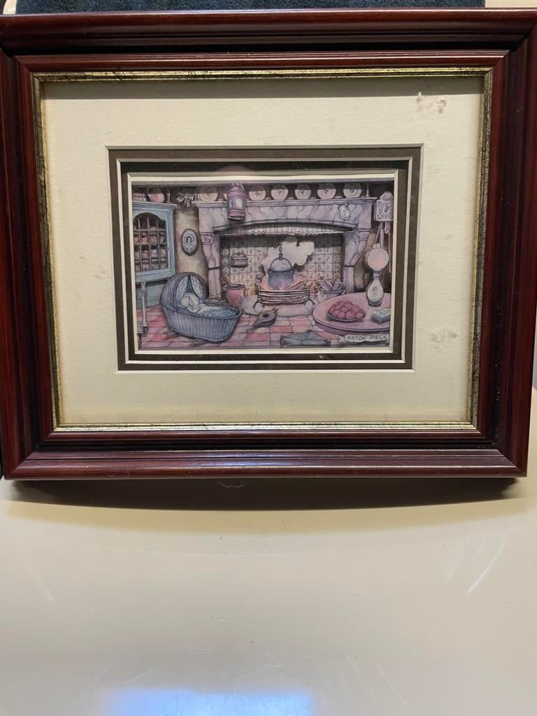 Anton pieck, Antiek en Kunst, Kunst | Etsen en Gravures, Ophalen