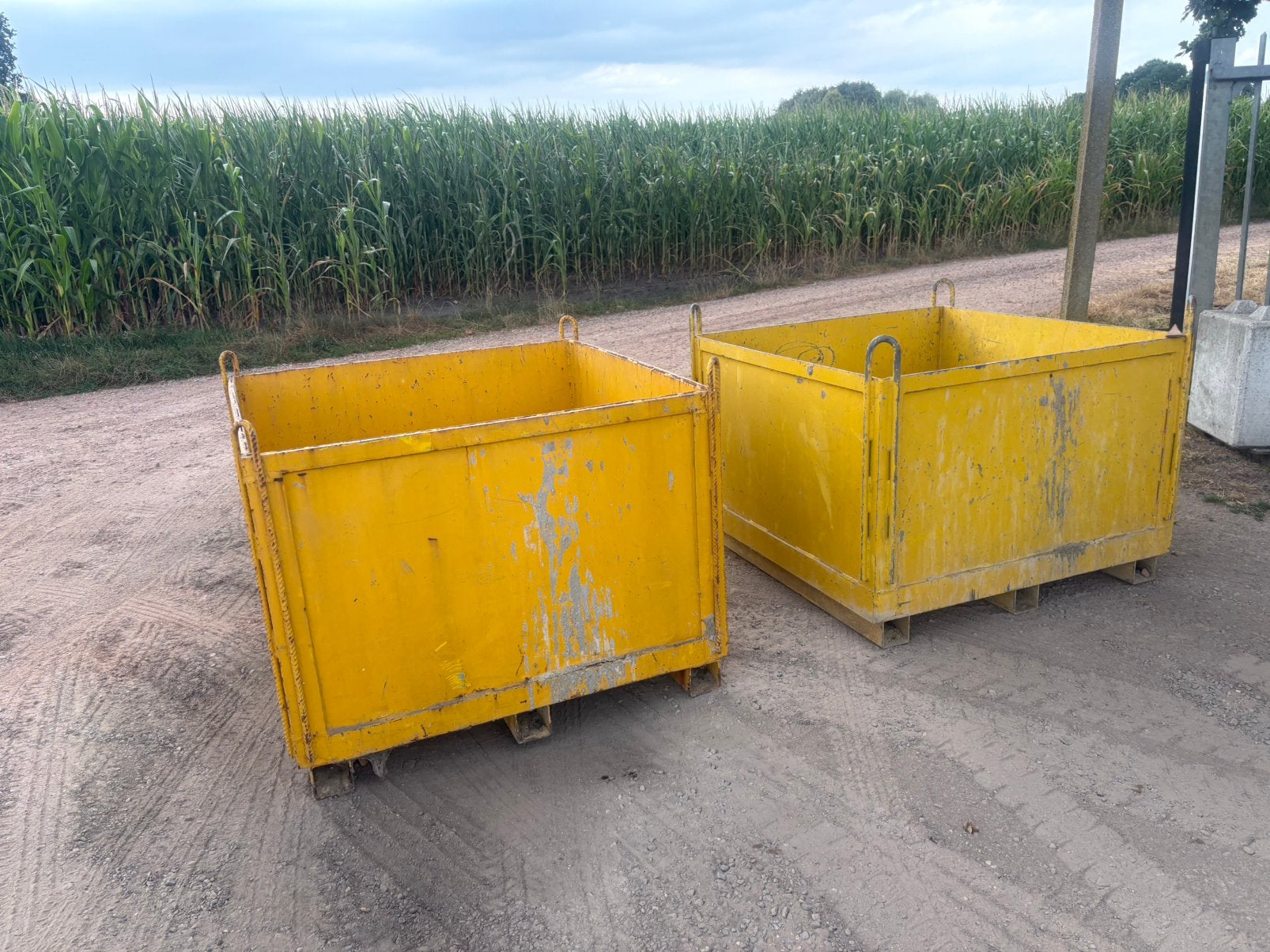 4 Ijzeren materiaalbakken, Doe-het-zelf en Bouw, Ophalen, Gebruikt
