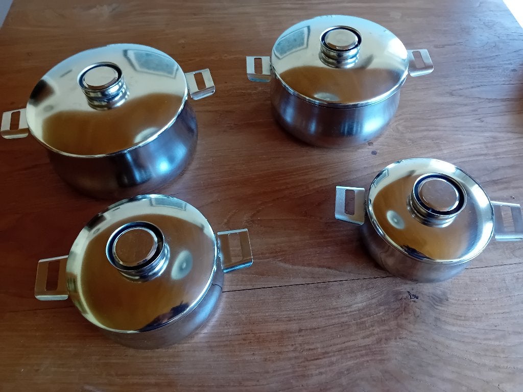 Demeyere kookpottenset 4 delig, Ophalen, Inox, Demeyere, Zo goed als nieuw
