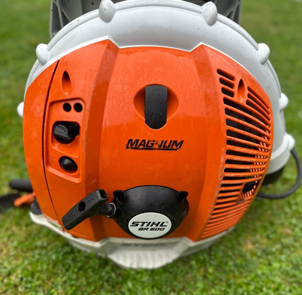 Professioneel Stihl Bladblazer te koop., Tuin en Terras, Ophalen, Ruggedragen, Zo goed als nieuw, Stihl