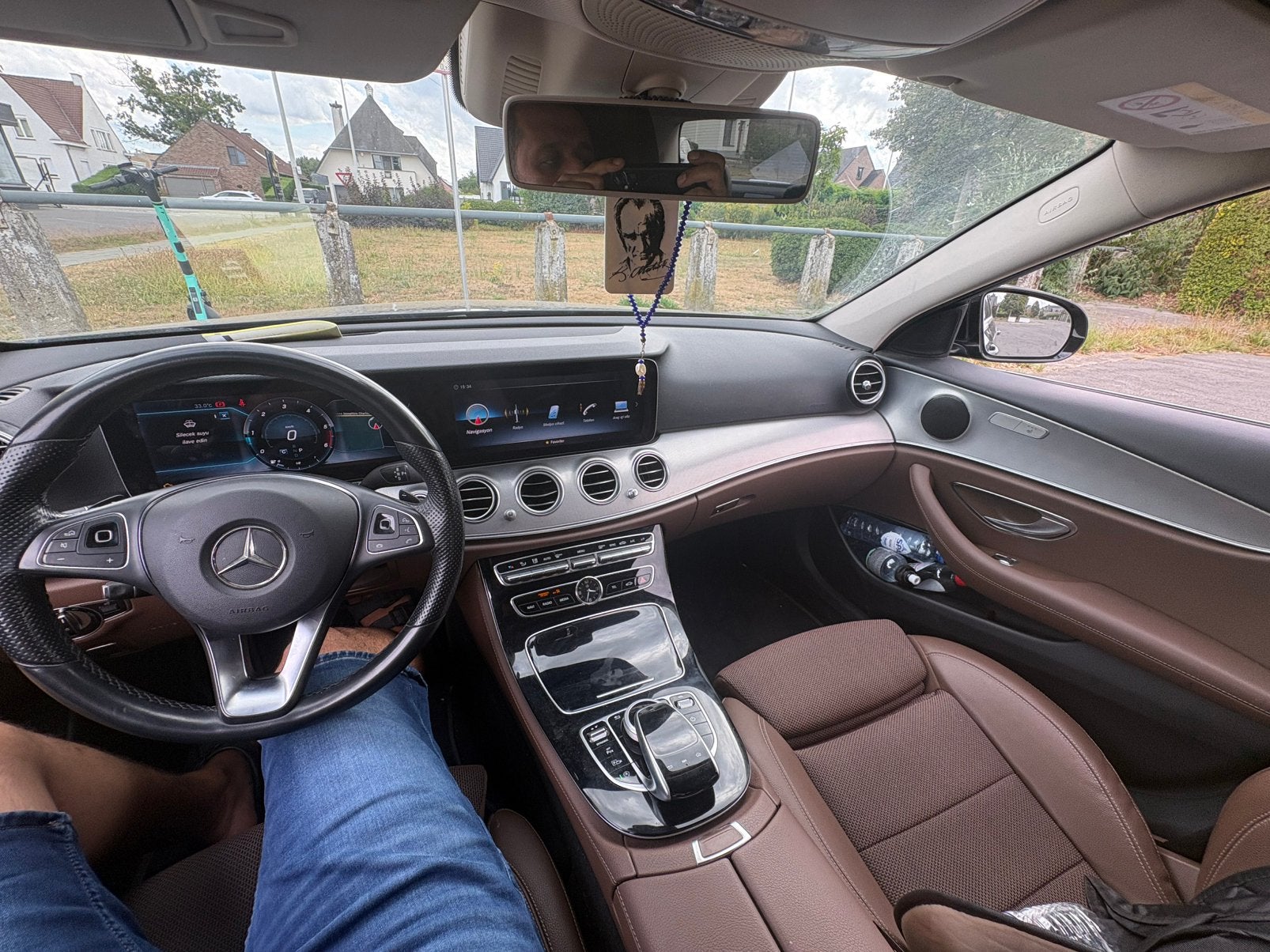 Mercedes E220, Auto's, Automaat, Euro 6, Zwart, Leder