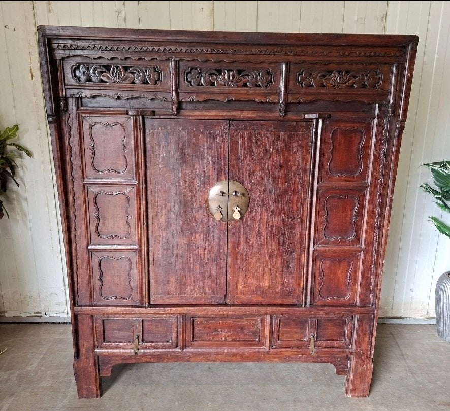 Antieke Chinese bruidskast, Ophalen of Verzenden
