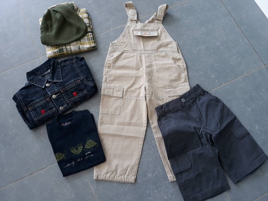 Kinderkledij jongens (5 stuks- ook apart) maat 98, Enlèvement, Comme neuf, Taille 98