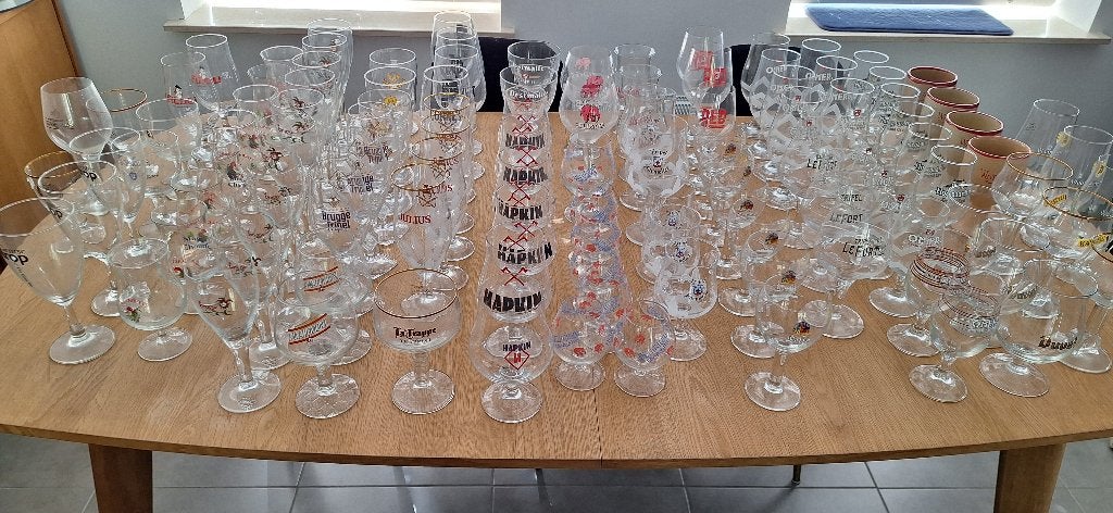 Bierglazen allerlei, Verzamelen, Ophalen, Zo goed als nieuw, Glas of Glazen, Duvel
