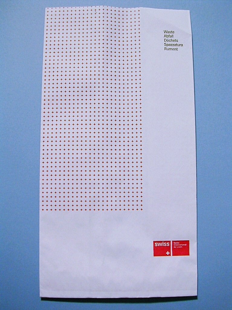 Originele Swiss Air Lines Airsickness Bag Kotszak #01, Ophalen of Verzenden, Nieuw
