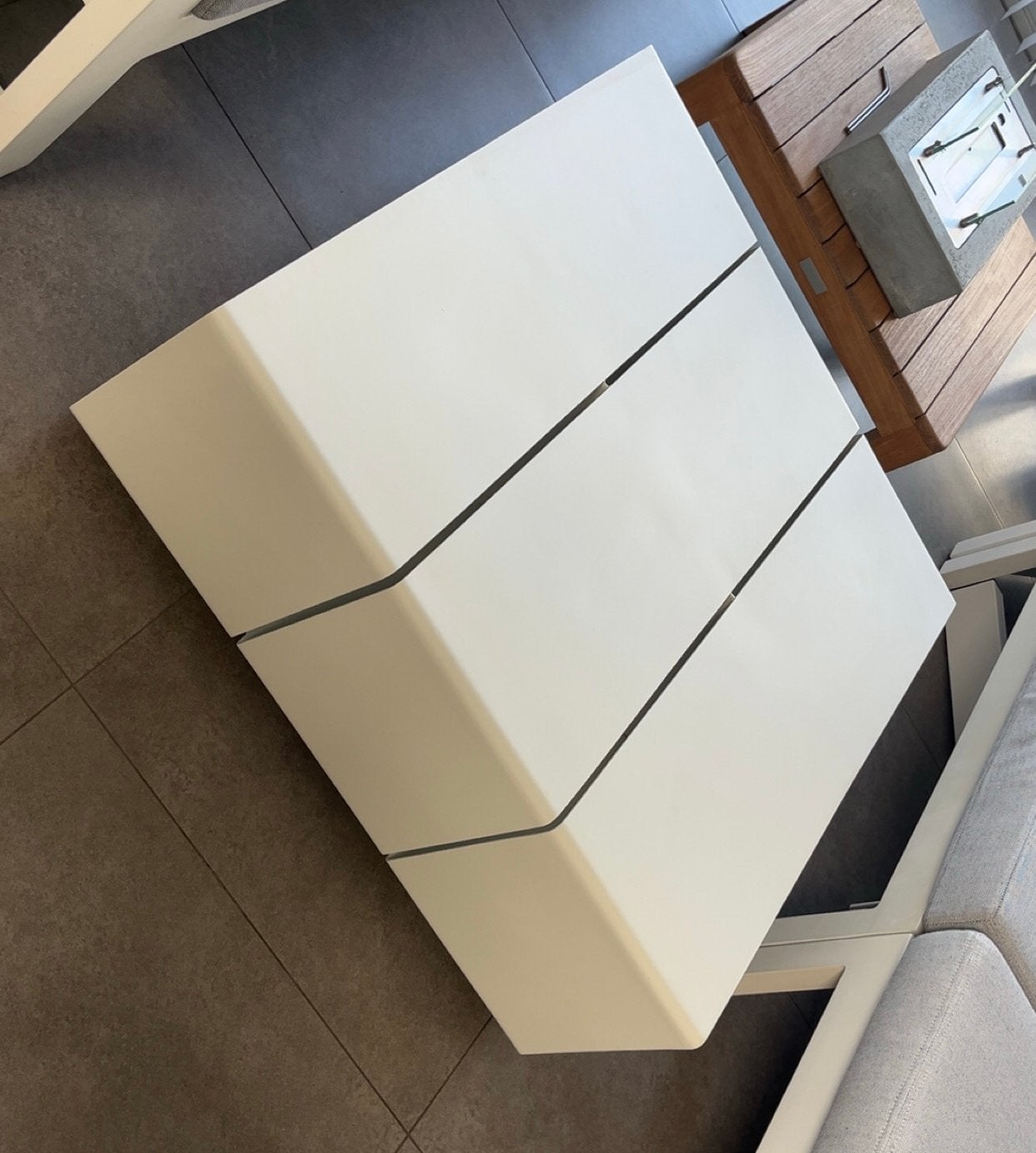 Tuintafel Gloster, Tuin en Terras, Ophalen, Zo goed als nieuw, Vierkant, Aluminium