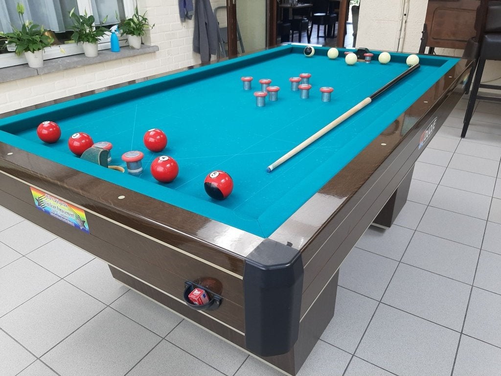 Nieuwe en gebruikte biljarts en voetbaltafels., Sport en Fitness, Biljarten en Poolen, Ophalen, Zo goed als nieuw, Biljarttafel