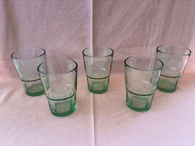 5 Bacardi glazen, Verzamelen, Ophalen of Verzenden, Zo goed als nieuw, Gebruiksvoorwerp