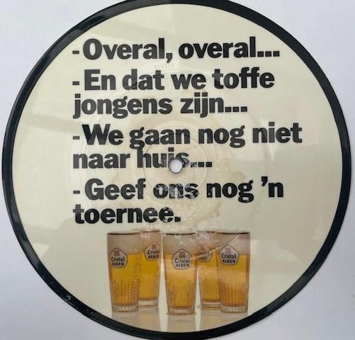 reclame single Cristal Alken, Verzamelen, Ophalen of Verzenden, Gebruikt, Overige typen, Overige merken