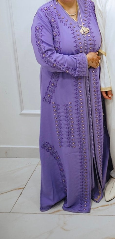 Takchita 2 pièces mauve, Vêtements | Femmes, Enlèvement ou Envoi, Comme neuf, Taille 36 (S)