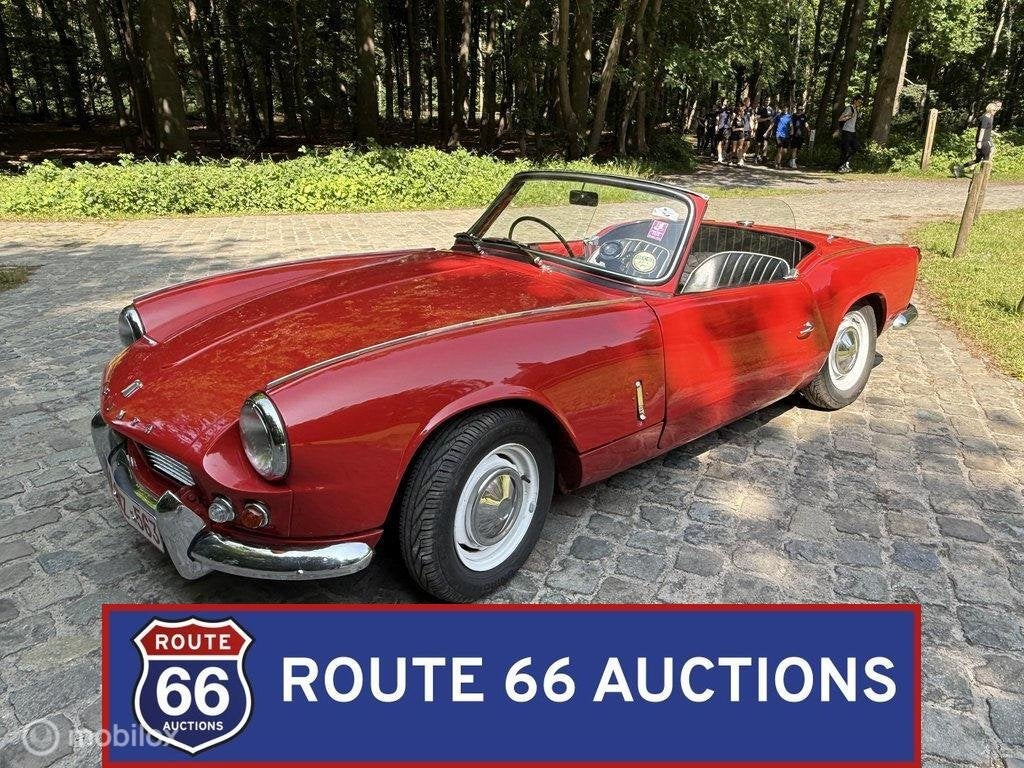 Triumph Spitfire 4 Mk1 | 1963 | Route 66 Auctions, Auto's, Triumph, Zwart, Bedrijf, Handgeschakeld