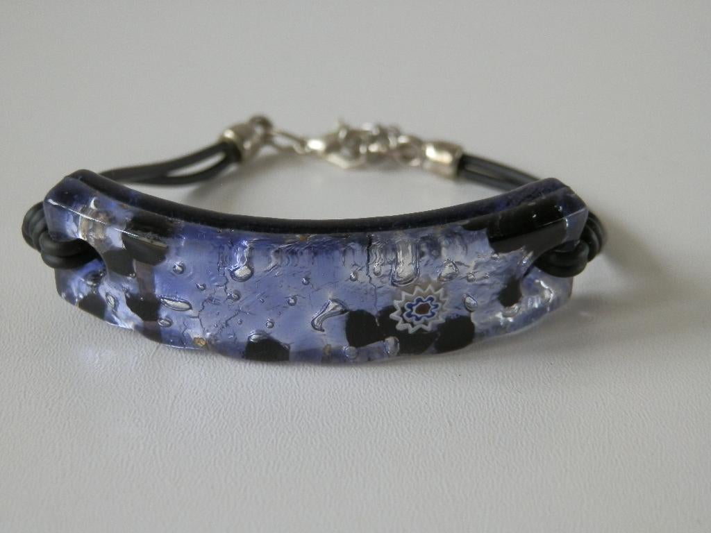 Murano armband. Murano glass., Handtassen en Accessoires, Ophalen of Verzenden, Zo goed als nieuw, Overige kleuren, Overige materialen