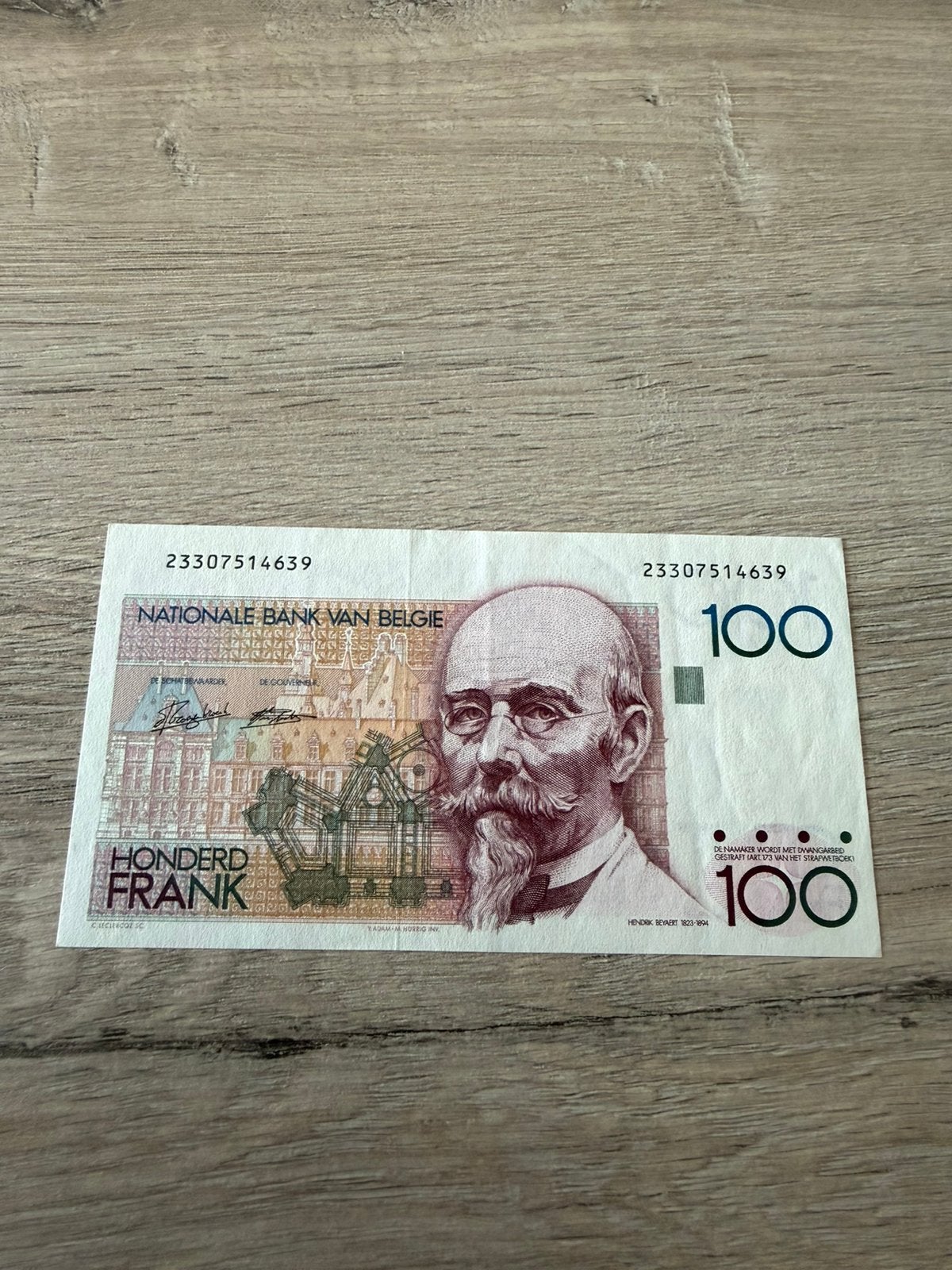 Joli 100 francs Beyaert !, Timbres & Monnaies, Billets de banque | Europe | Billets non-euro, Enlèvement ou Envoi