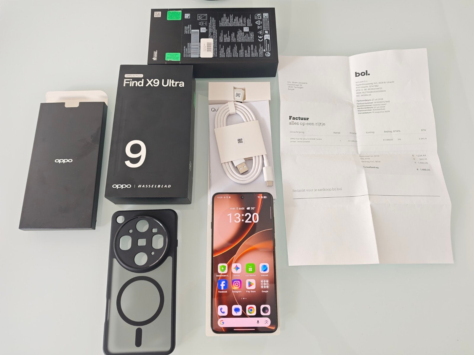 🔥 OPPO Find X9 Ultra 5G 512 Go Tundra Umber NEUF 🔥, Neuf, Enlèvement ou Envoi, Classique ou Candybar, 6 mégapixels ou plus
