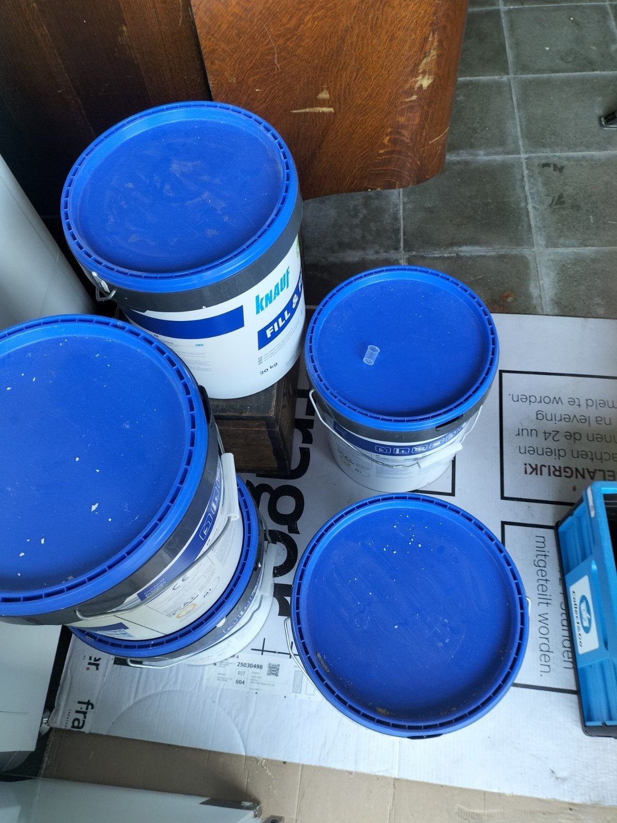 Knauff fill en finisher, Ophalen