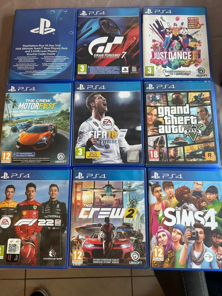Ps4 met de bijhorende spellen, Games en Spelcomputers, Games | Sony PlayStation 4, Ophalen, Online, Overige genres, 2 spelers