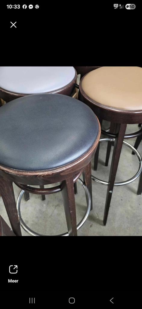 Barkrukken grote keus terras stapelbaar binnen cafe horeca, Ophalen of Verzenden