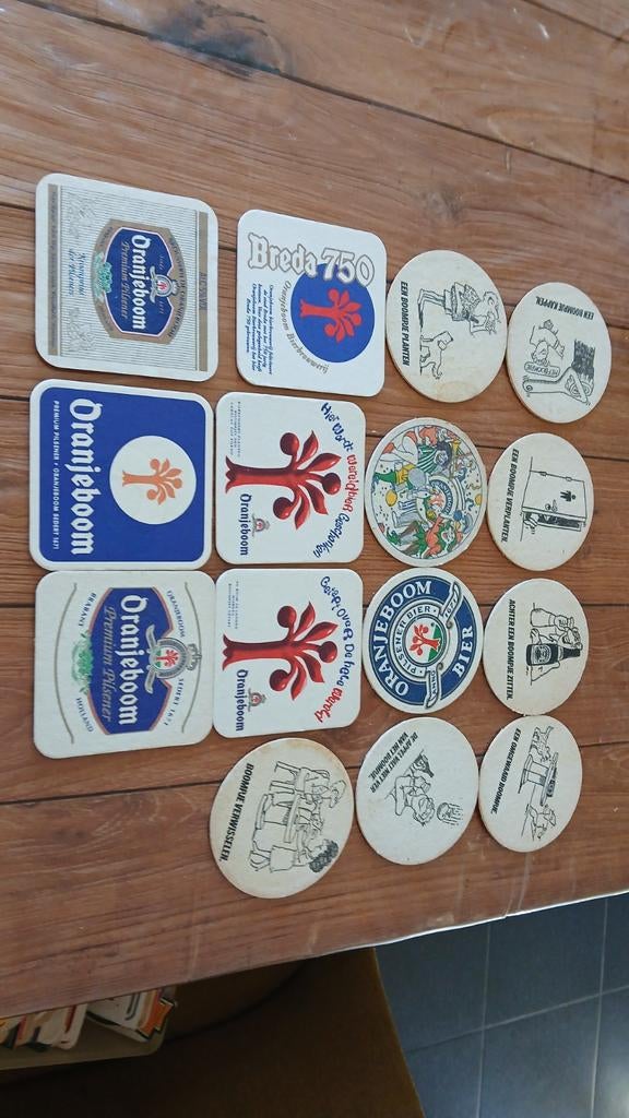 Bierkaartjes oranjeboom, Verzamelen, Biermerken, Ophalen of Verzenden, Oranjeboom