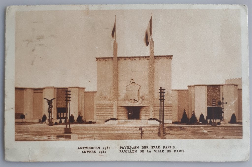 Oude Postkaart WERELDTENTOONSTELLING ANTWERPEN 1930 Ref.E12, Verzamelen, Ophalen of Verzenden, Antwerpen