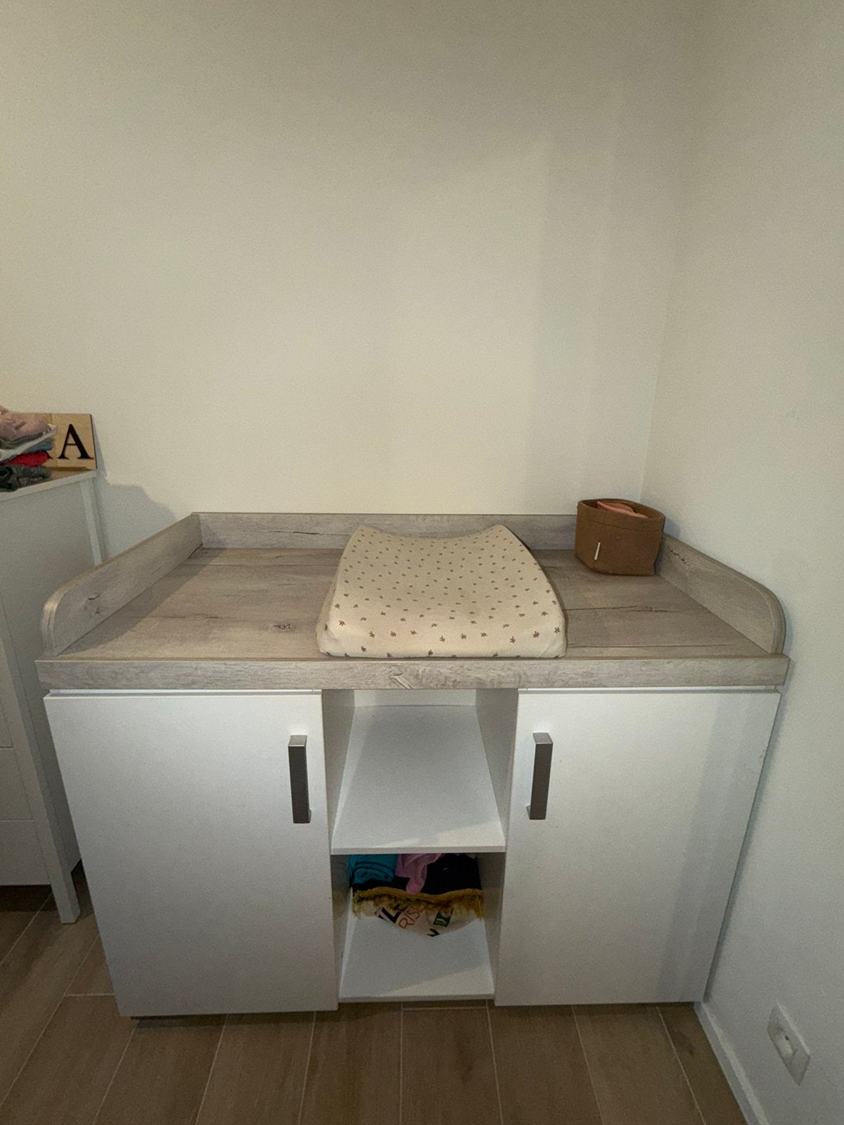 Complete babykamer Kast, babybed en commode/verzorgingstafel, Enlèvement, Comme neuf