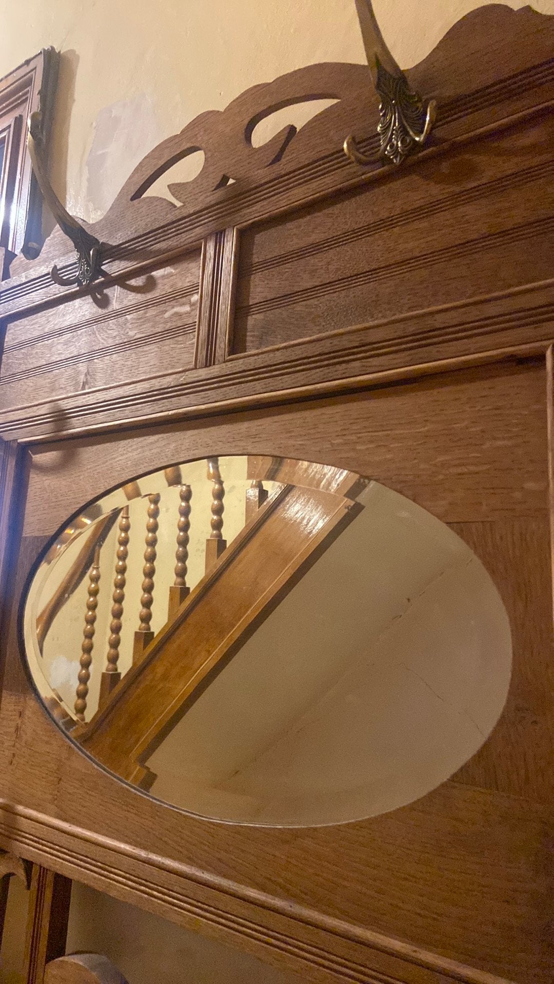 Porte Manteau Miroir, Enlèvement, Comme neuf, Bois