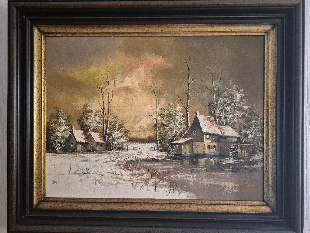 Schilderij in uitstekende staat., Antiek en Kunst, Ophalen, Doek, Gesigneerd, Landschap