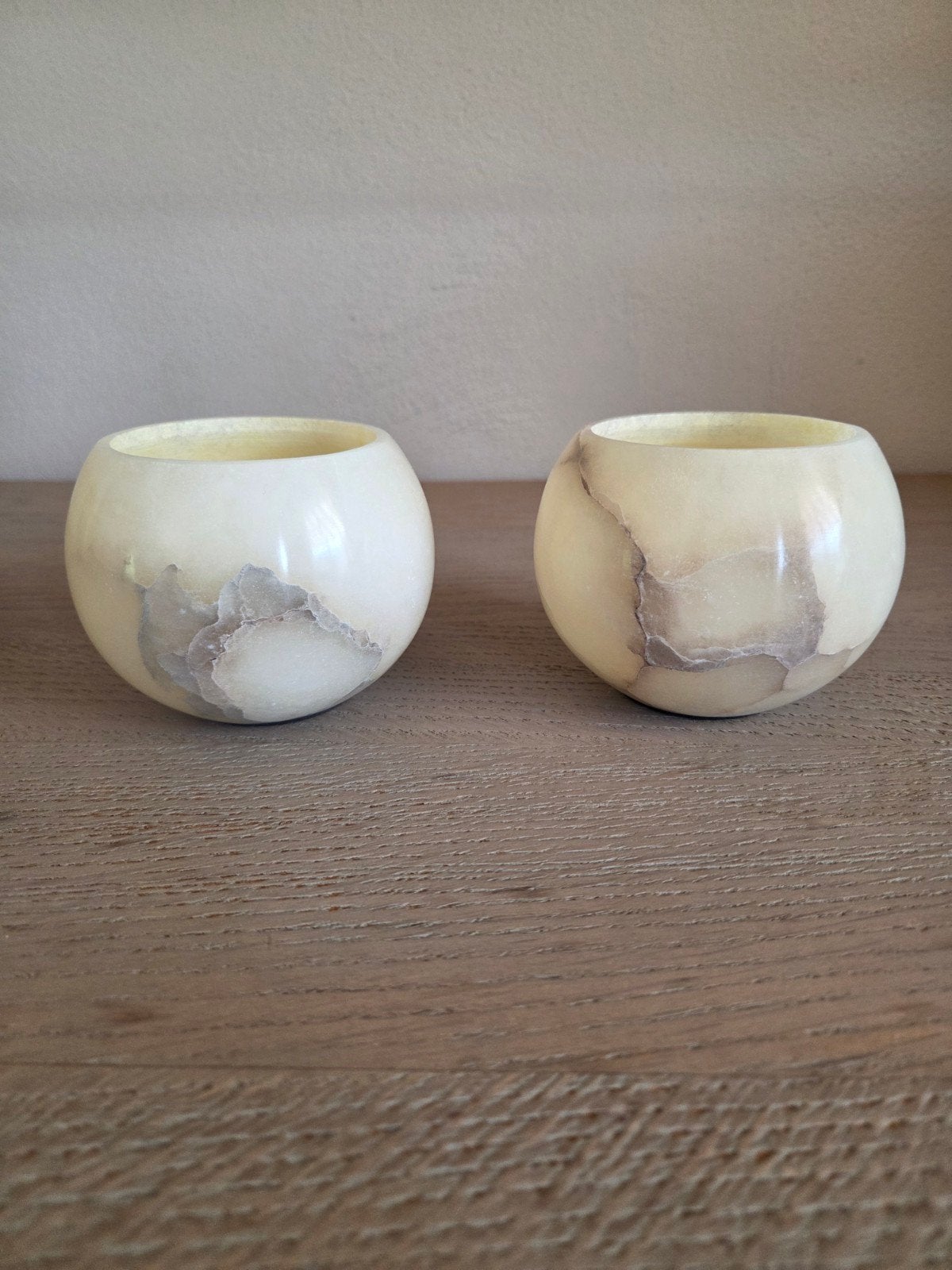 Dôme Deco albast theelicht 2 stuks, Ophalen of Verzenden, Nieuw