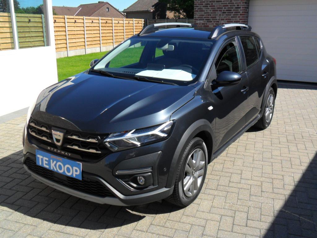 Dacia Sandero Stepway+ 1.0 Tce,91pk,navi..., airco , 2021, Auto's, Stof, Euro 6, 67 kW, Bedrijf