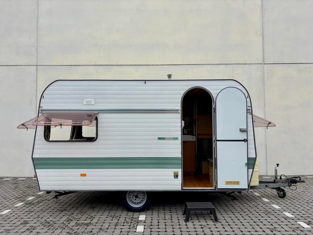 UNIEKE CHATEAU CARAVAN TE KOOP, Caravans en Kamperen, Caravans, Chateau, Stapelbed, Particulier, 500 - 750 kg