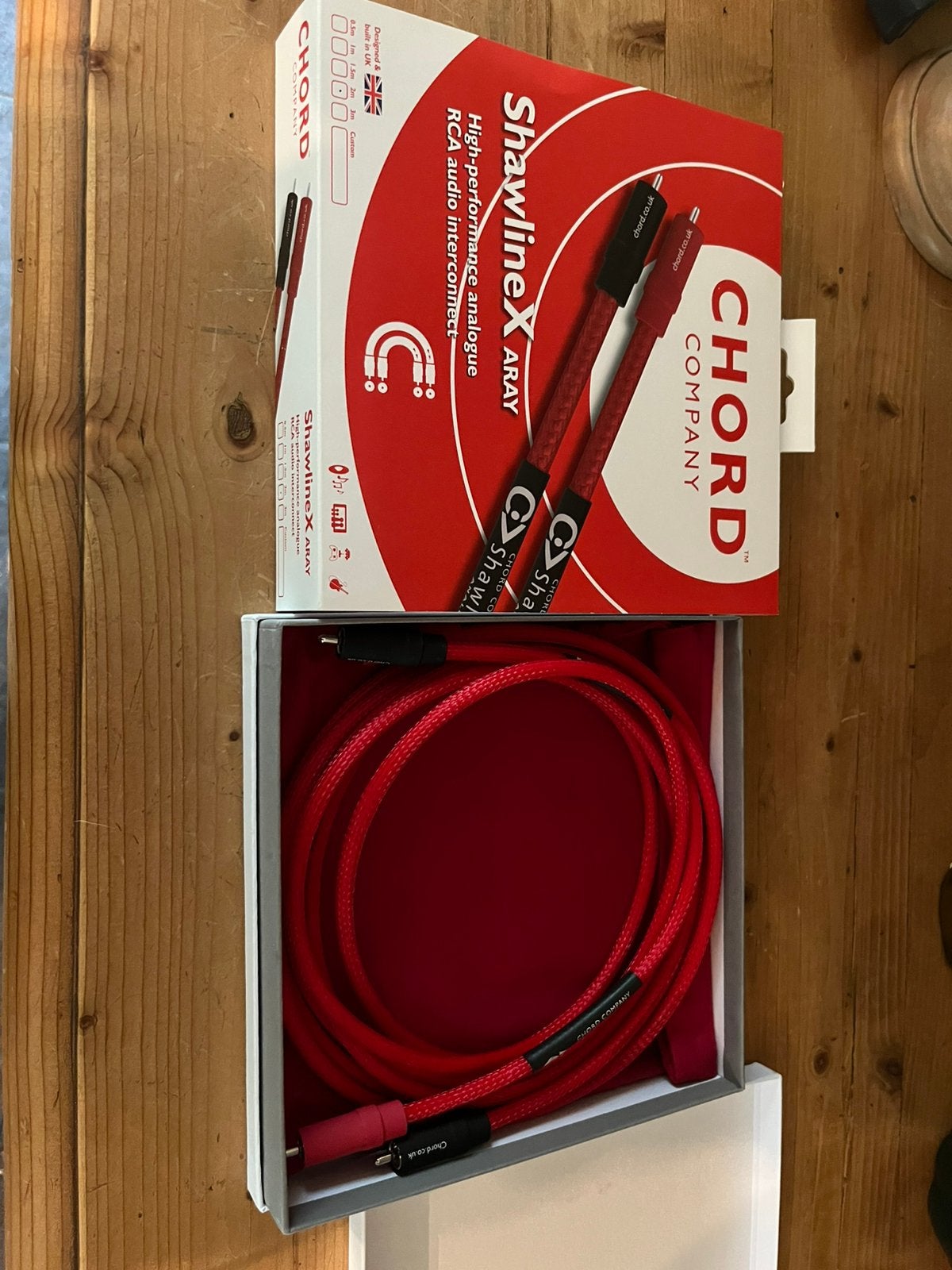 Chord company shawline x ARAY 2 meter RCA audio interlink, TV, Hi-fi & Vidéo, Photo | Filtres, Enlèvement, Comme neuf