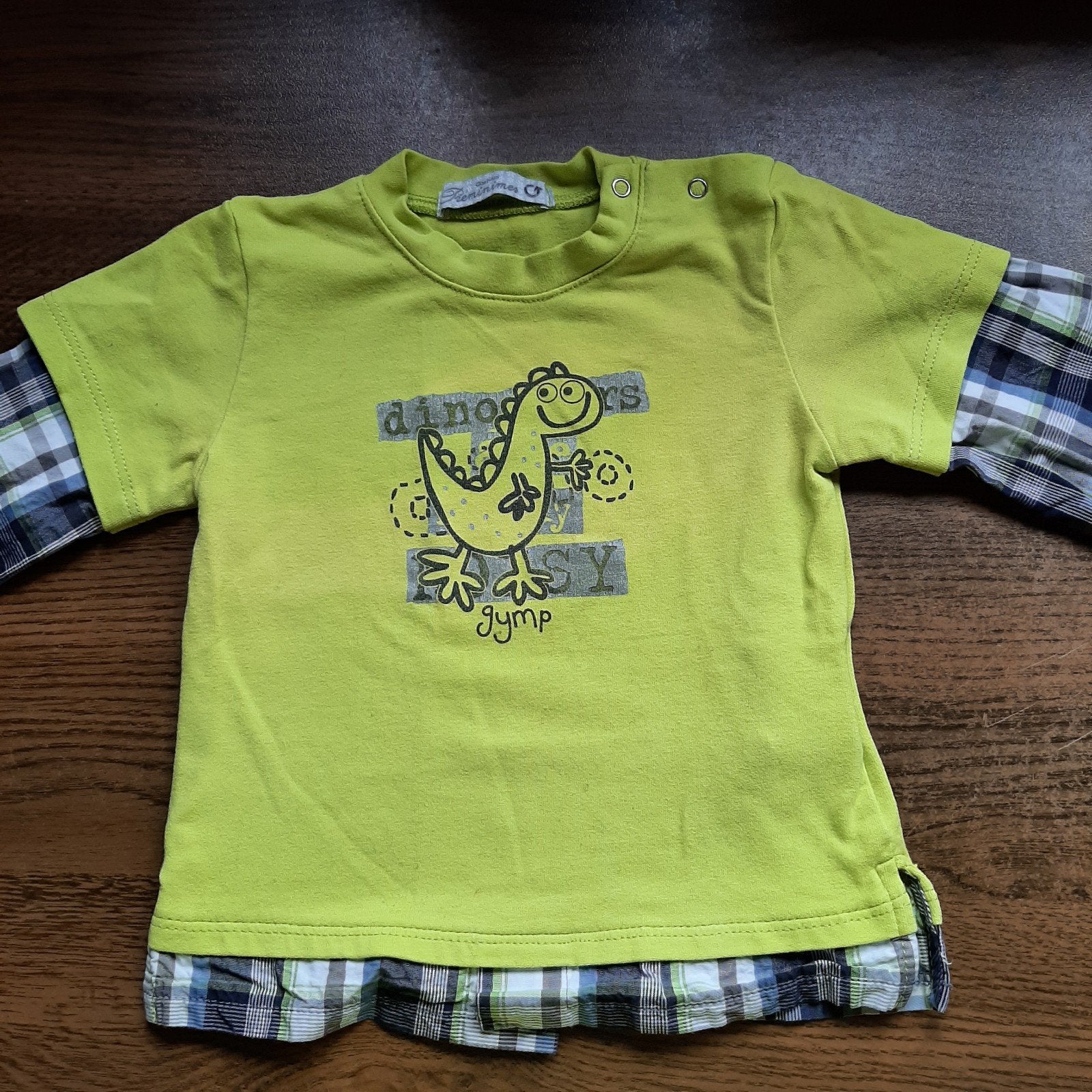 T'shirt met lange mouwen en gilet trui maat 74 en 80., Kinderen en Baby's, Babykleding | Maat 74, Ophalen