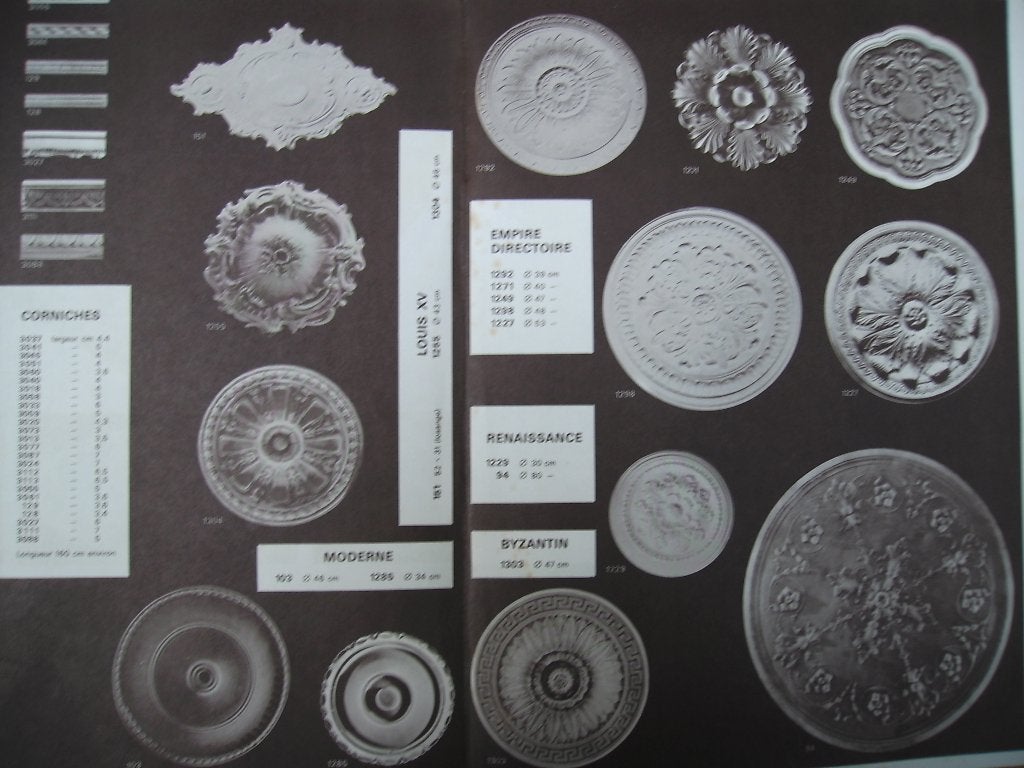 rozetten plafond - ambachtelijk, Ophalen, Nieuw, Overige materialen, Wit