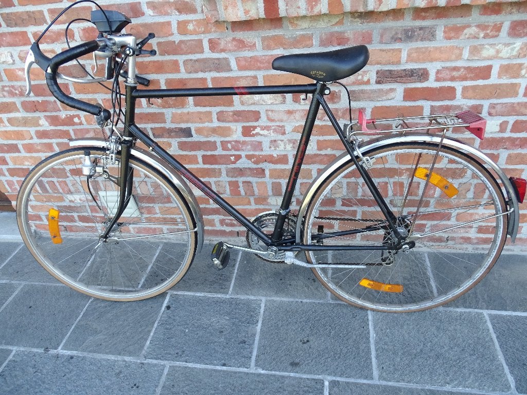 Herenfiets 'Rupel' met 10 versnellingen, Fietsen en Brommers, Ophalen, Gebruikt, Velgrem, 53 tot 57 cm