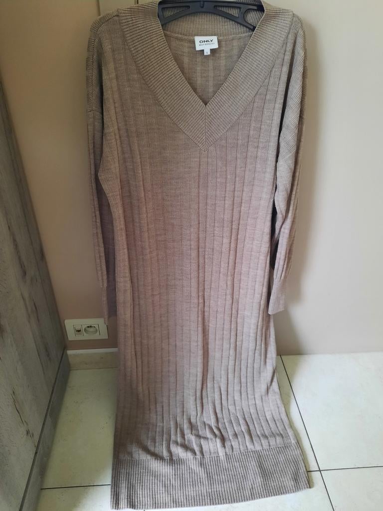 Lang wollen zwangerschapskleed Only Maternity maat S, Kleding | Dames, Ophalen of Verzenden, Maat 36 (S)