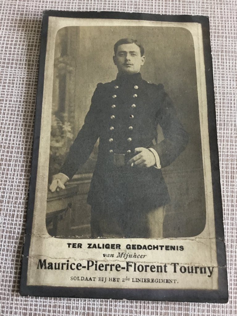 Le soldat M.Tourny Eeklo tué a Paris 1916, Enlèvement ou Envoi, Image pieuse