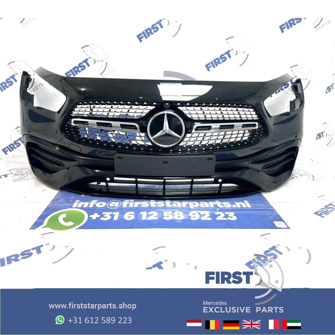 (W247) H247 GLA AMG LINE VOORBUMPER A2478804606 ZWART WIT GR, Gebruikt, -, Voor, Ophalen of Verzenden