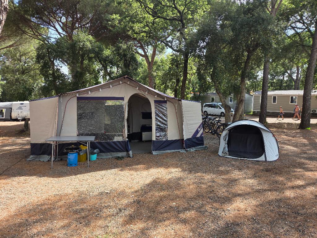 Raclet Pamplona Junior, Caravans en Kamperen, Vouwwagens, Ophalen, Meerkleurig, Raclet, Aanwezig