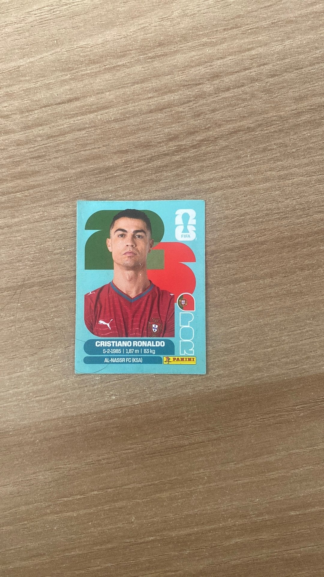 Ronaldo panini sticker, Verzenden, Zo goed als nieuw, Sticker