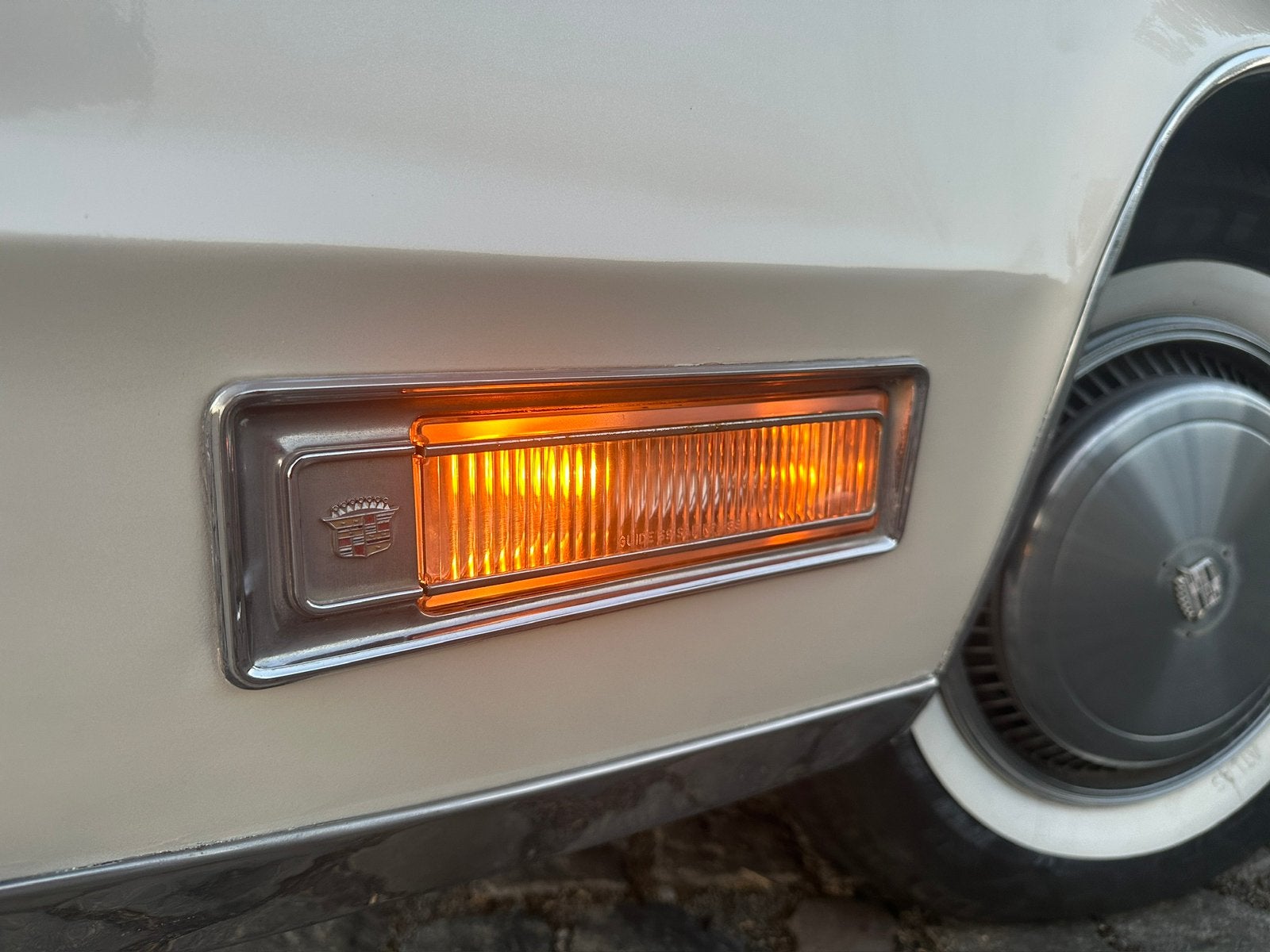 Cadillac Eldorado 1969, Auto's, 8 cilinders, 7700 cc, Leder en Stof, Wit