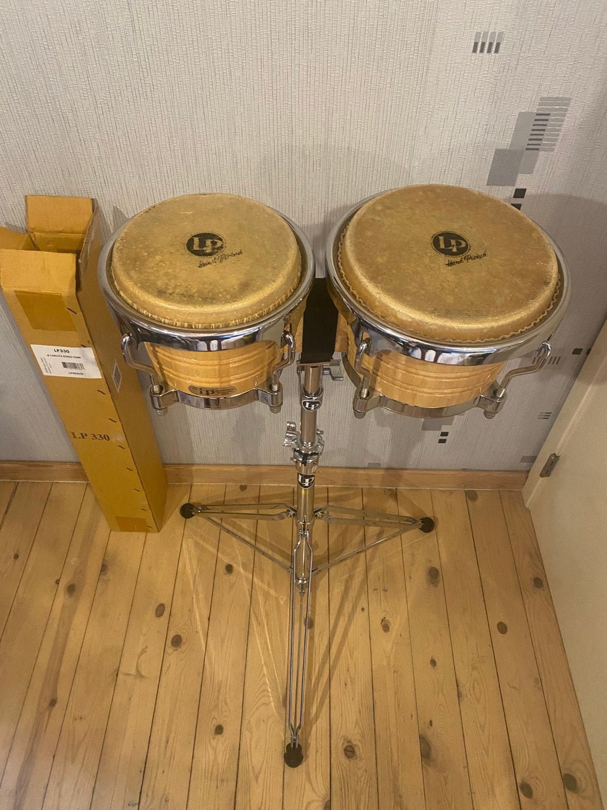 Bongos LP génération. 2 + support à bongos LP330, Enlèvement, Comme neuf
