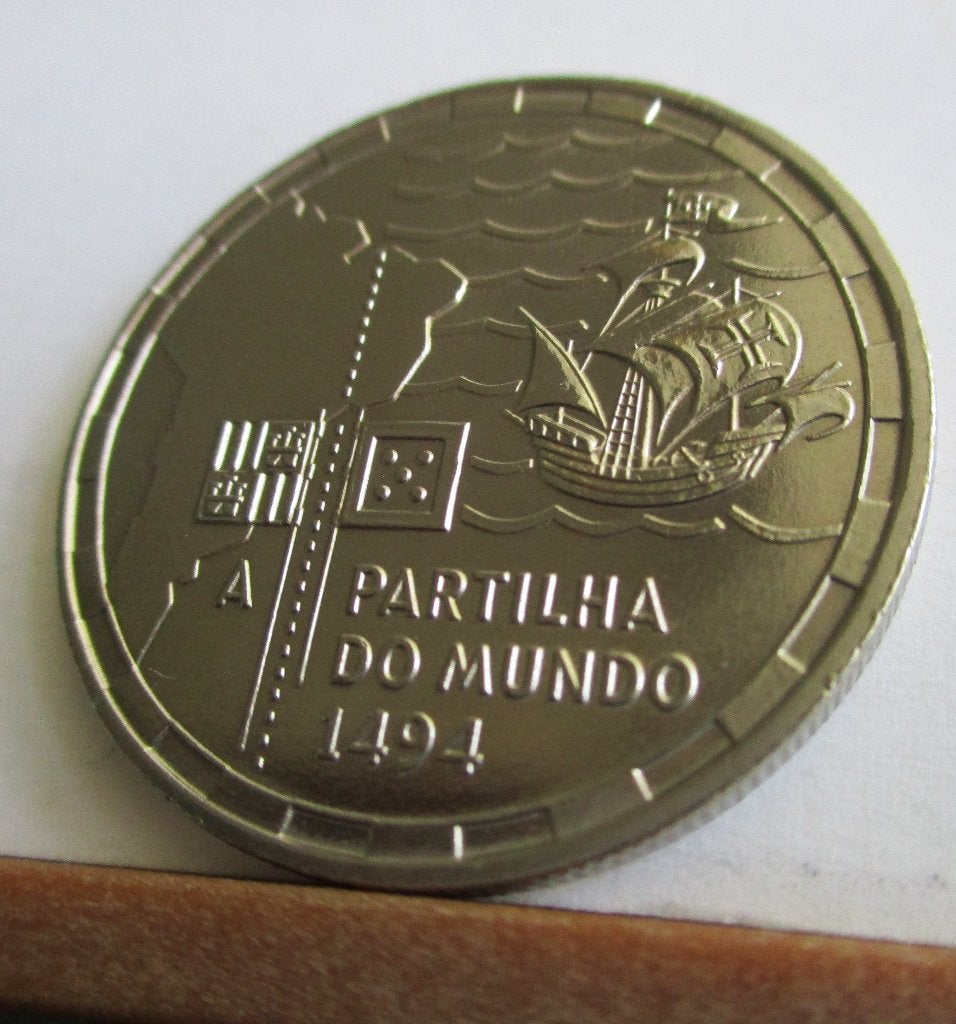 10-8-1994- PARTILHA DO MUNDO -1494 A-PORTUGAL-500jaar, Postzegels en Munten, Munten | Europa | Euromunten, Verzenden, Portugal