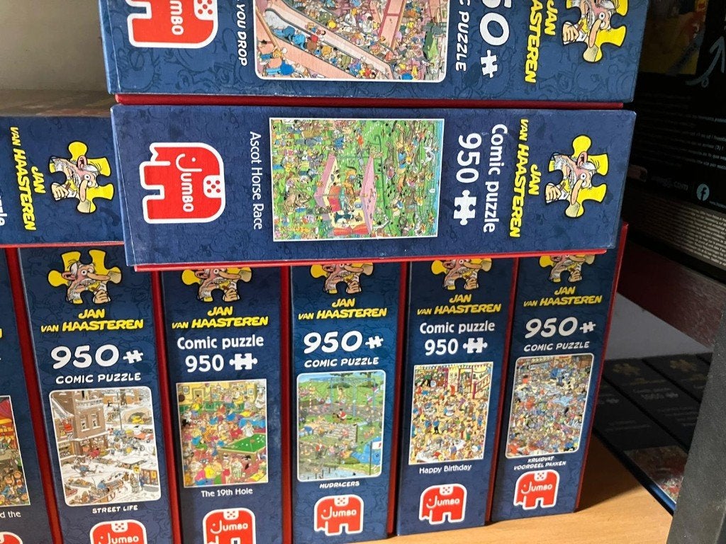 Grote collectie Jan van Haasteren puzzels, Enlèvement, 500 à 1500 pièces, Comme neuf, Puzzle