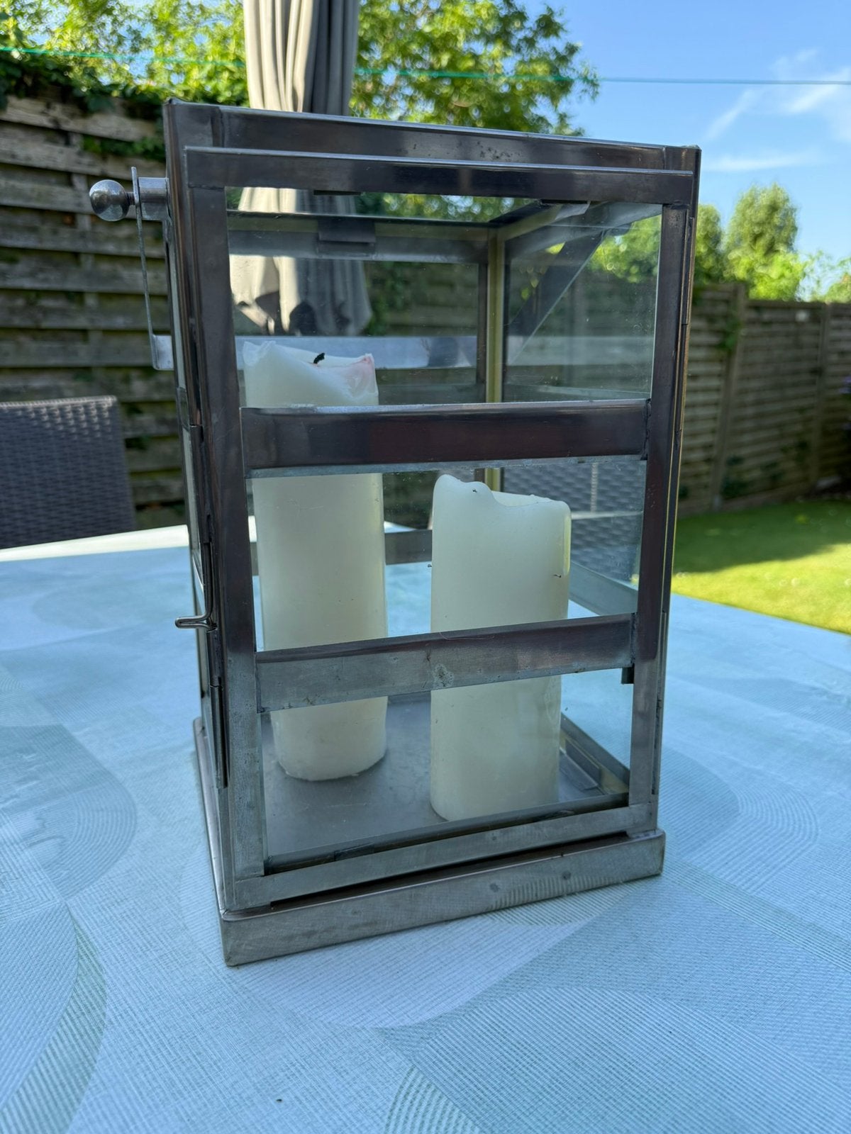 Tuinlantaarn, Tuin en Terras, Ophalen, Zo goed als nieuw, Staal